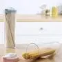 Boîte de Rangement Hermétique pour Céréales, Riz, Contenants pour Bouteilles et Pots de Cuisine, Transparente (Bleu) Boîte de Rangement Hermétique pour Céréales, Riz, Contenants pour Bouteilles et Pots de Cuisine, Transparente (Bleu)