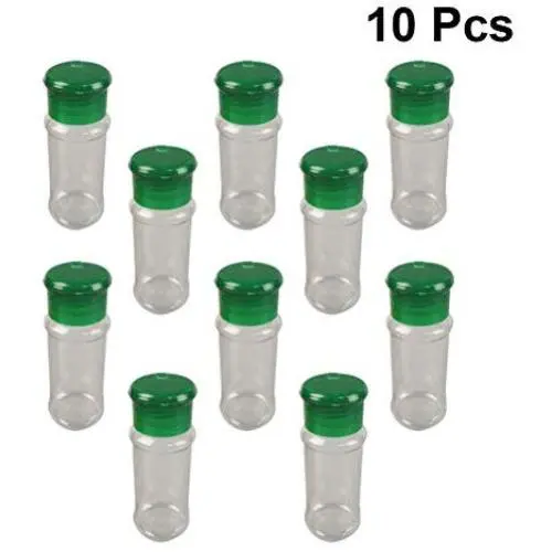 HUAIREN Condiment Bottles Plastic Seasoning Jar Pepper Shaker Salt Can Seasoning Jar Seasoning Jar Storage Jar Barbecue Kitchen Supplies-Green HUAIREN Condiment Bottles Plastic Seasoning Jar Pepper Shaker Salt Can Seasoning Jar Seasoning Jar Storage Jar Barbecue Kitchen Supplies-Green