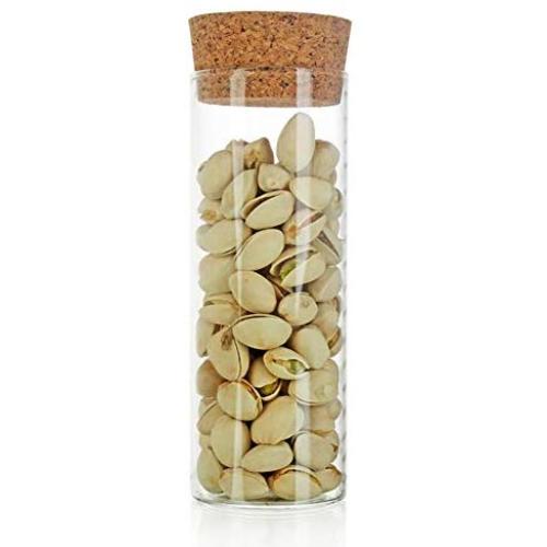 Tea storage containers,Tea storage jar Candy cans Tea Glass tea jar Cork seal Straight tube tea pot Storage tank-E