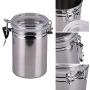Stainless Steel Sealed Jar,Stainless Steel Sealed Jar,Tea & Coffee Storage Tank,Moisture-Proof Buckled Cans for Storing Candies, Snack Nuts, Whole Grains