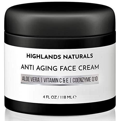 Anti Aging Face Cream for Men - Anti Wrinkle Face Moisturizer and Facial Lotion - Advanced Skin Care for Younger Looking Skin - Hydrates, Firms and Revitalizes - Natural & Organic, 4 oz, Unscented