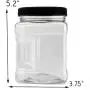 Bouteilles Rectangulaires en Plastique Jaunes (4 Pièces); Pots Rectangulaires Transparents de 4 Cuillères à Café avec Couvercles Noirs, Faciles à Tenir Bouteilles Rectangulaires en Plastique Jaunes (4 Pièces); Pots Rectangulaires Transparents de 4 Cuillères à Café avec Couvercles Noirs, Faciles à Tenir