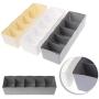 Milue 5 Grid Underwear Storage Box Cabinets Household Debris Classification Organizer (White)