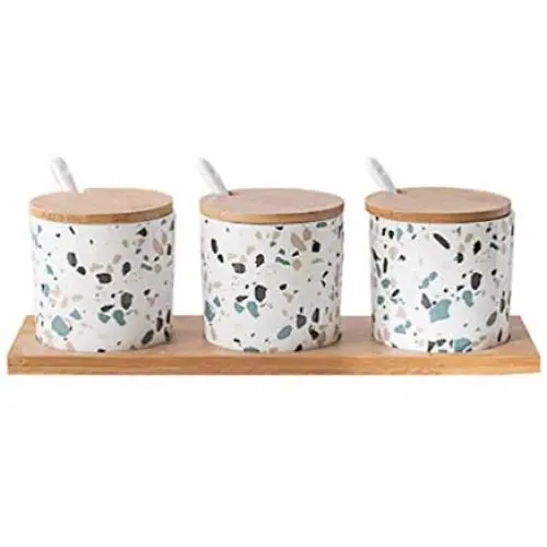 Mini Spice Jars Nordic creative ceramic seasoning jar seasoning box home kitchen supplies Mini Spice Jars Nordic creative ceramic seasoning jar seasoning box home kitchen supplies