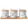 Mini Spice Jars Nordic creative ceramic seasoning jar seasoning box home kitchen supplies