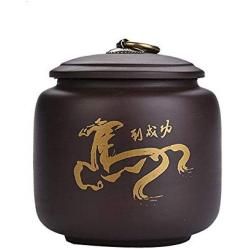 Koala Superstore Purple Clay Food Storage Jar Chinese Style Tea Canister with Airtight Lid, NO.003，730ml