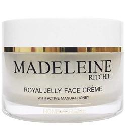 Madeleine Ritchie HoneyCreme New Zealand Royal Jelly Face Cream with active manuka honey 3.4 fl.oz jar. Original, Authentic & Natural anti-aging cream.