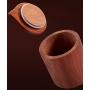 HOUSIYU Candy Jar, Ebony Wood, Moisture-Proof and Fresh-Keeping Storage Sealed Cans, Suitable for Candy, Dry Goods and Food Storage, 700ml