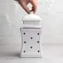 City to Cottage Handmade White and Purple Polka Dot Large Ceramic 31.5oz/900ml Kitchen Storage Jar with Lid | Pottery Canister, Cookie Jar, Housewarming Gift City to Cottage Handmade White and Purple Polka Dot Large Ceramic 31.5oz/900ml Kitchen Storage Jar with Lid | Pottery Canister, Cookie Jar, Housewarming Gift