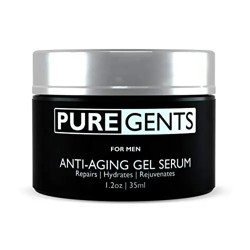 PUREGENTS Facial Moisturizer For Men (1.2 OZ.) - Anti-Aging Face Gel Serum, Aqueous Extract of Green Tea, Sodium Hyaluronate, Pentapetide-3, Retinol, Day and Night Gel Cream PUREGENTS Facial Moisturizer For Men (1.2 OZ.) - Anti-Aging Face Gel Serum, Aqueous Extract of Green Tea, Sodium Hyaluronate, Pentapetide-3, Retinol, Day and Night Gel Cream