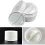 12 White Jars 4 oz Cosmetic Cream Containers Packaging Empty Dome Lids Plastic