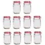 UPKOCH Reusable Snack Containers for Lunch Liquid Vegetable Fruit Candy Biscuit Pastry Nut Storage Ziplock Bags Stand Up Mason 10pcs Size L Red