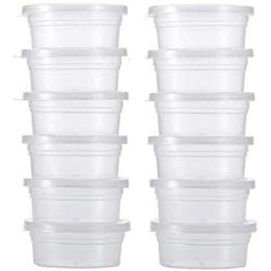 YJYdada 12 Pc Slime Storage Containers Foam Ball Storage Cups Containers With Lids