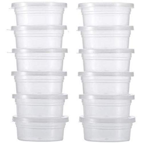 YJYdada 12 Pc Slime Storage Containers Foam Ball Storage Cups Containers With Lids