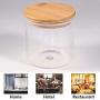 650ml Sealed Storage Jar with Lid, Glass Organizer, Kitchen Container Bottle, Coffee Bean/Tea Canister