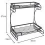 Yxsd 2-Tier Seasoning Shelf Standing Rack Iron Kitchen Bathroom Countertop Storage Organizer Spice Jars Bottle Shelf Holder Rack Yxsd 2-Tier Seasoning Shelf Standing Rack Iron Kitchen Bathroom Countertop Storage Organizer Spice Jars Bottle Shelf Holder Rack