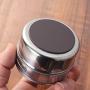 TOPBATHY 10 Pcs Magnetic Spice Tins,pice Storage Tins,Condiment Jar Set,Lid with Sift (Brightness)
