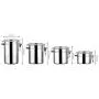 VEECOME Stainless Steel Sealed Canister Jar Coffee Sugar Tea Food Storage Container Durable Kitchen Tools