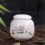 Bouteille de Thé en Céramique Miniature, Petit Cornet de Thé Portable, Boîte de Rangement pour Thé, Boîte Cadeau Exquise, Canettes en Céramique, Rangement de Cuisine.