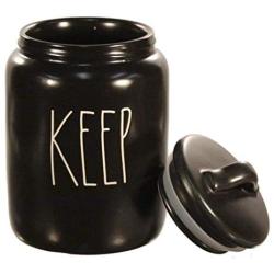 Rae Dunn Black Keep Canister for Cookies, Treats or Snacks