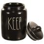 Rae Dunn Black Keep Canister for Cookies, Treats or Snacks