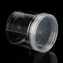 Contenants Ronds en PET Transparent XISAOK, Pots à Condiments Scellés avec Couvercle Transparent Contenants Ronds en PET Transparent XISAOK, Pots à Condiments Scellés avec Couvercle Transparent