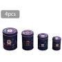 Famtasme Zhanwang17 4PCS Candy Jar,Cookie Storage Box Container Christmas Jar Gift For Children top sale