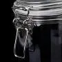 Xdodnev Kunststoff Rund Clip Top Behälter mit Dichtung für Lebensmittelbehälter, Geschirr, Vorratsglas, Küchenhelfer, Mehl, Pasta, Gewürz-Organizer, 1500 ml