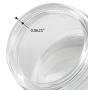 Clear Thick Glass Straight Sided Jar with White Metal Airtight Lid - 4 oz / 120 ml (12 pack) + Spatulas