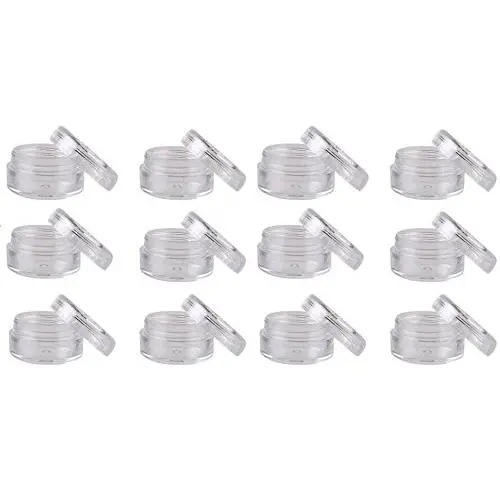 50 Stück Klare, Nachfüllbare Plastikbehälter für Kosmetik, Cremes, Lotionen, Augen Make-up, Reise-Sets, Lippenpflege, Aufbewahrungskasten, DIY-Schönheitstools (10g/0.34oz)