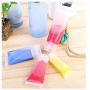 12PCS 100ML 3.4OZ Empty Transparent Refillable Plastic Soft Tube Makeup Container for Shampoo Cleanser Shower Gel Body Lotion Bottle Jars