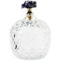 ZSY Decorated Crystal Glass Candy Dish with Lid, Crystal Clear, Strong Perspective, Used for Food Storage and Organization of Biscuit Jars, Suitable for Home Living Room Bedroom Banquet