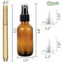 Small Spray Bottle, YULEER 2 Ounces Amber Glass Spray Bottles for for Essential Oils, Perfume Oils, Body Lotion, Moisturizer, Creams, Cleaning Solutions or Other Liquids 24 Pack