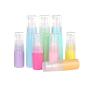 6PCS Plastic Refillable Empty Macaron Color Sample Pump Vial Bottle-Perfume Cosmetic Storage Container Makeup Emollient Cream Emulsion Lotion Toiletries Liquid Jar Pot(Color Random) (30ml/1oz)