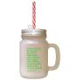 Green Babe Will Make You Love Stronger Day Night Loner Frosted Glass Mason Jar With Straw