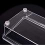 Clear Seasoning Rack Spice Pots 4 Piece Acrylic Seasoning Box Storage Container Condiment Jars Cruet with Cover and Spoon,Clear