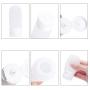 PH PandaHall 6 pcs Plastic Squeezable Travel Bags with 2 pcs Cream Refillable Bottle Containers Shampoo Lotion Bottle for Travel Home Use