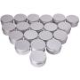 PH PandaHall 20 Pack 2.7oz Screw Top Metal Steel Tins Aluminum Tin Cans Jar Empty Slip Slide Round Containers For Lip Balm, Crafts, Cosmetic, Candles, Storage Kit