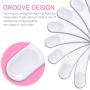 Teenitor 150 PCS Mini Disposable Make Up Plastic Spoon Spatula, Smooth Waxing Spatulas Cosmetic Facial Cream Mask Spatula Mixer White, 2.2 Inch Long
