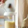 Bocal Transparent Cabilock pour Épices avec Cuillère, Récipient de Rangement pour Sucre, avec Couvercle en Verre et Cuillère (Blanc) Bocal Transparent Cabilock pour Épices avec Cuillère, Récipient de Rangement pour Sucre, avec Couvercle en Verre et Cuillère (Blanc)