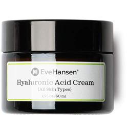 Eve Hansen Hyaluronic Acid Cream for Face | Natural Face Moisturizer, Neck Cream, Anti-Wrinkle Cream | Anti Aging Face Cream for Women, Mens Moisturizer for Face w/Organic Botanical Extracts 1.75oz