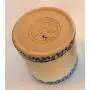 2er Satz Gerald E. Henn Workshops Crock Kannenzellen, Roseville, Spongeware, Blauer Rand