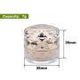 Bluecell 4-Pack Double-Walled Cosmetic Pot Jars Containers, Screw-on Refillable Accessories for Creams, Samples, Lip Balm, Cosmetic (7 gram/0.25oz)