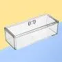 1 Stück Acryl Transparente Lebensmittel Lagerbox Rechteck Teebeutel Organizer Küchen Sortierbehälter mit Staubdichtem Deckel