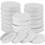 Bouchons Réguliers Mason en Verre 30 Pièces, Étanchéifiés, pour Bouteilles Mason, Blanc