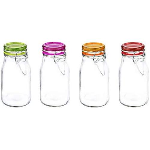 Kinetic GoGreen Glass Mini Jar 4-Piece Set, 5.07 oz. each