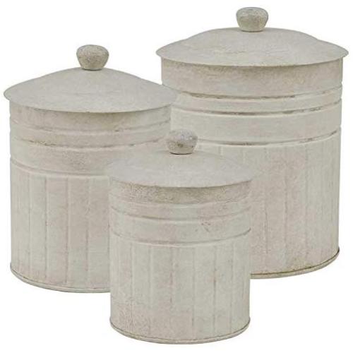 Park Designs Metal Crimped Canisters Set