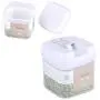 Emaillierte Lebensmittelbehälter, Idalinya, Getreide, Nüsse, Müsli, Transparente Behälter, Küchenzubehör (0,5L)