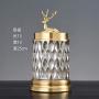 FANTEXI Decoration Bonbonnière with Lid Glass Jar Ornament Tank Storage Decoration Tank General Storage Tank-A