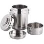 Thermos Food Jar Straight form Thermos Stainless Food Flask Portable Handle Three-tier Independent Food Box (Size : 1600ml)